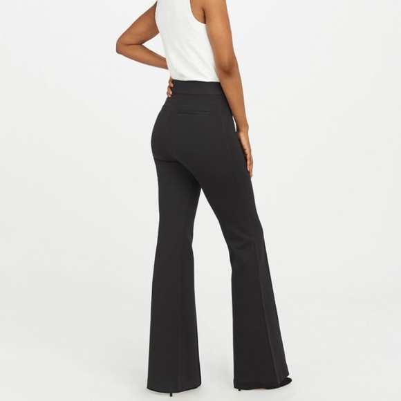 SPANX | Pants & Jumpsuits | Spanx The Perfect Black Pant Hi Rise Flare ...